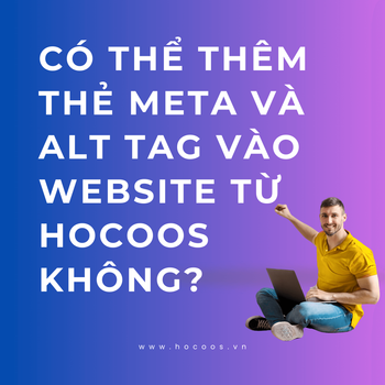 Có Thể Thêm Thẻ Meta Và Alt Tag Vào Website Từ Hocoos Không